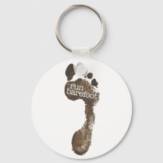 Run Barefoot Keychain