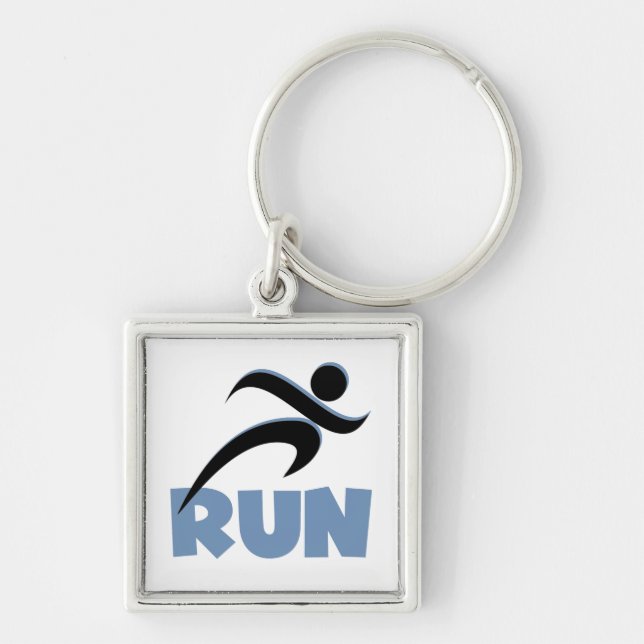 RUN Blue Keychain (Front)