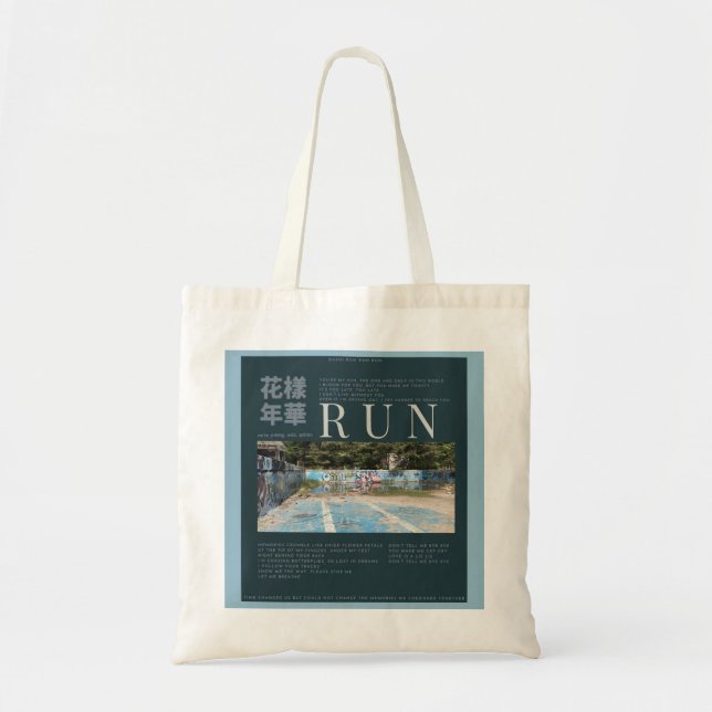 Run Cinematic Canvas Tote Bag (Front)