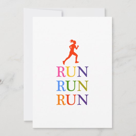 Run Colorful Splash Running women girl (Front)
