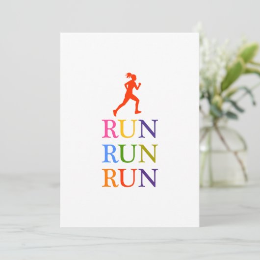 Run Colorful Splash Running women girl (Standing Front)
