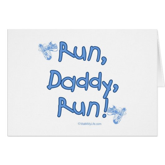 Run Daddy Run - Blue Cards (Front Horizontal)