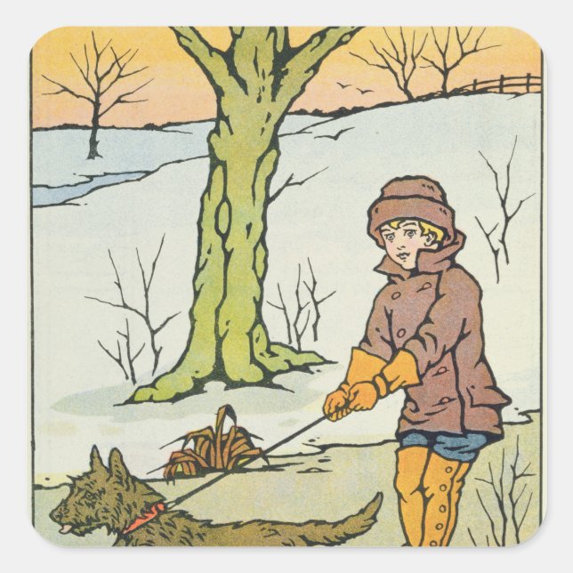 Run, Dandy Run, 20th century Square Sticker (Front)