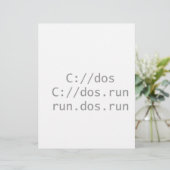 Run DOS, funny geeky (Standing Front)