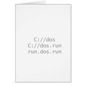 Run DOS, funny geeky (Front)