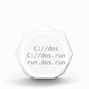 Run DOS, funny geeky Award