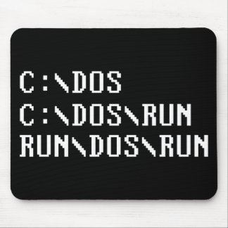 RUN DOS RUN MOUSE PAD