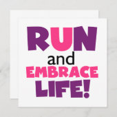Run Embrace Life Purple Pink (Front/Back)