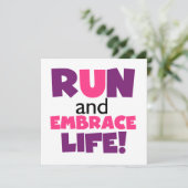 Run Embrace Life Purple Pink (Standing Front)