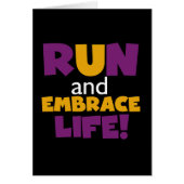 Run Embrace Life Purple Yellow (Front)