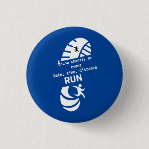 Run For A Good Cause Charity Or Event Promotion    Button