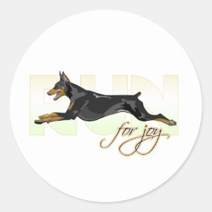 Dobermann Dobie Dog Hundesport Hundemotiv Gürteltasche Hund Stickerei