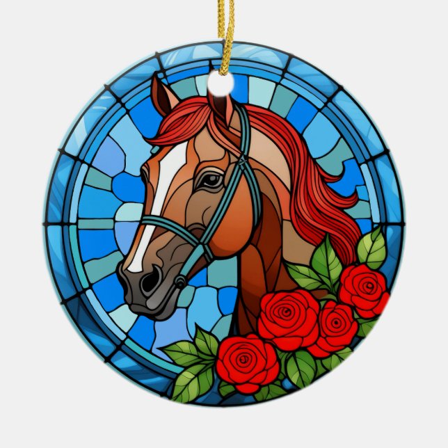 Run for the Roses Personalized Ornament (Front)