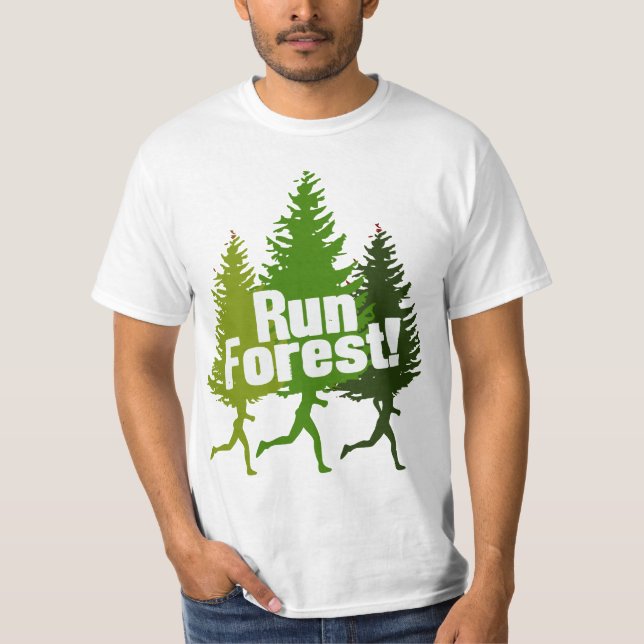 Run Forest, Protect the Earth Day T-Shirt (Front)