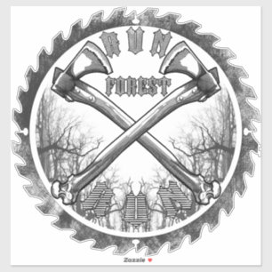 Run Forest Sticker