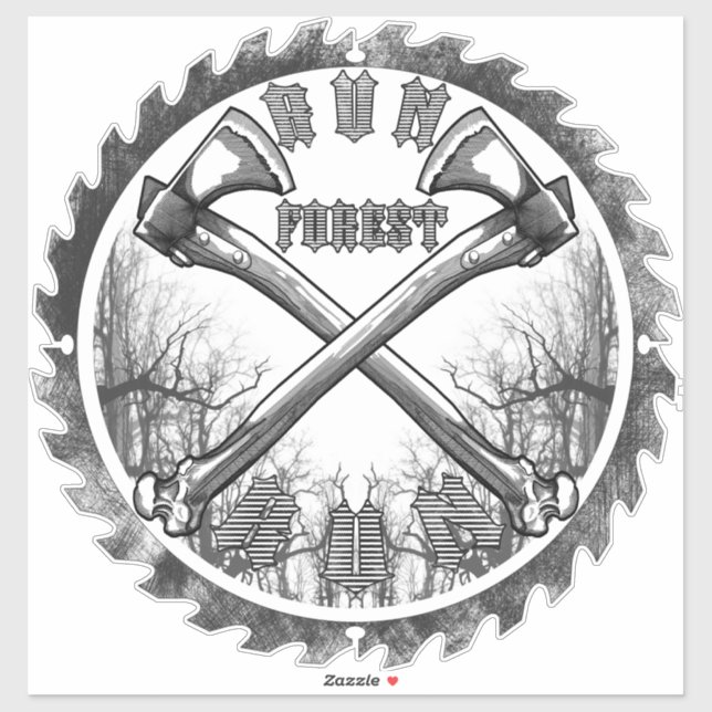 Run Forest Sticker (Sheet)