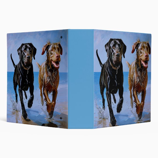 "Run Free, Run Together" Beachside Best Buddies    3 Ring Binder (Background)
