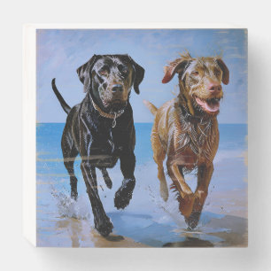 "Run Free, Run Together" Beachside Best Buddies    Wooden Box Sign