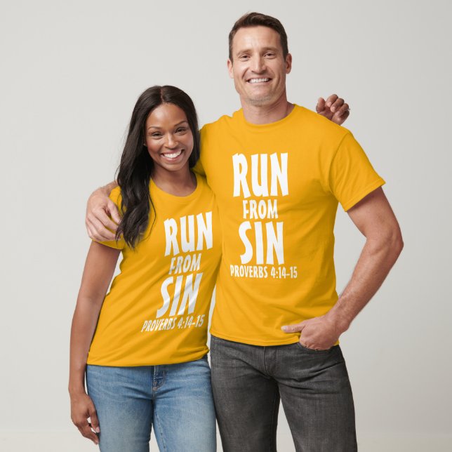 RUN FROM SIN, Christian T-Shirt (Unisex)