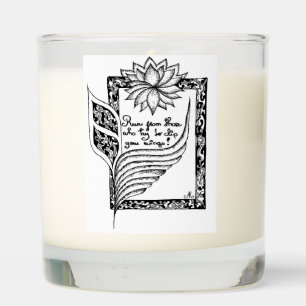 Run from those who try to clip your wings quote scented candle