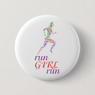 Run girl, run button