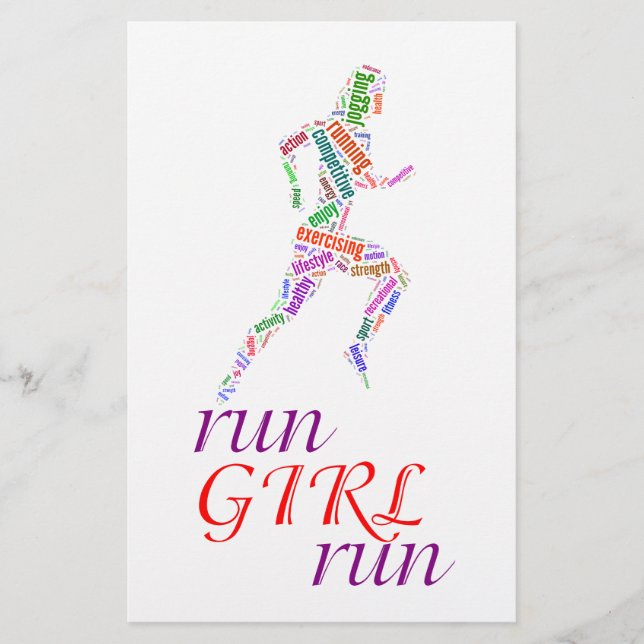 Run girl, run flyer (Front)
