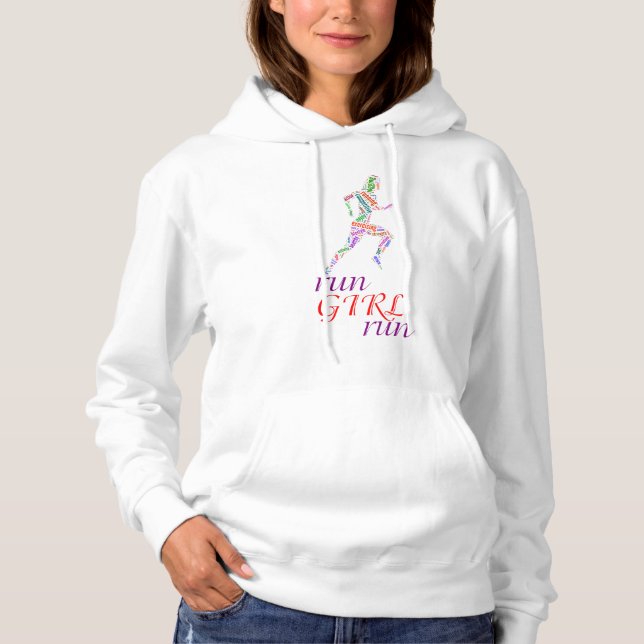 Run girl, run hoodie (Front)