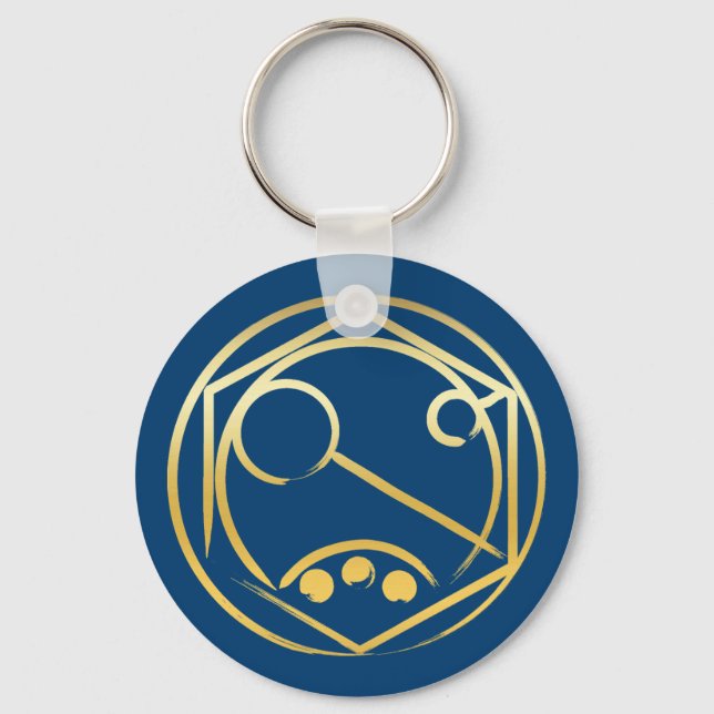 Run! Gold Keychain (Front)