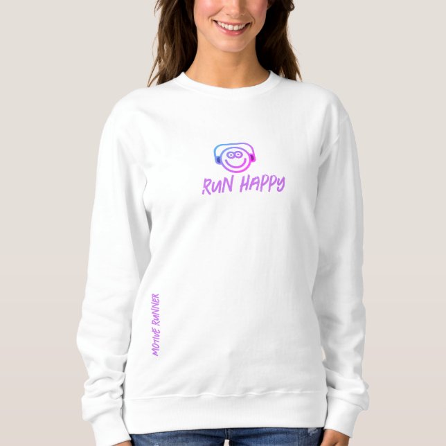 Run Happy Women's Sweatshirt (Front)