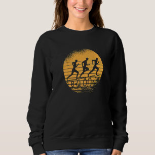 Run jogging Sunset Runner athletes marathon runnin Sweatshirt