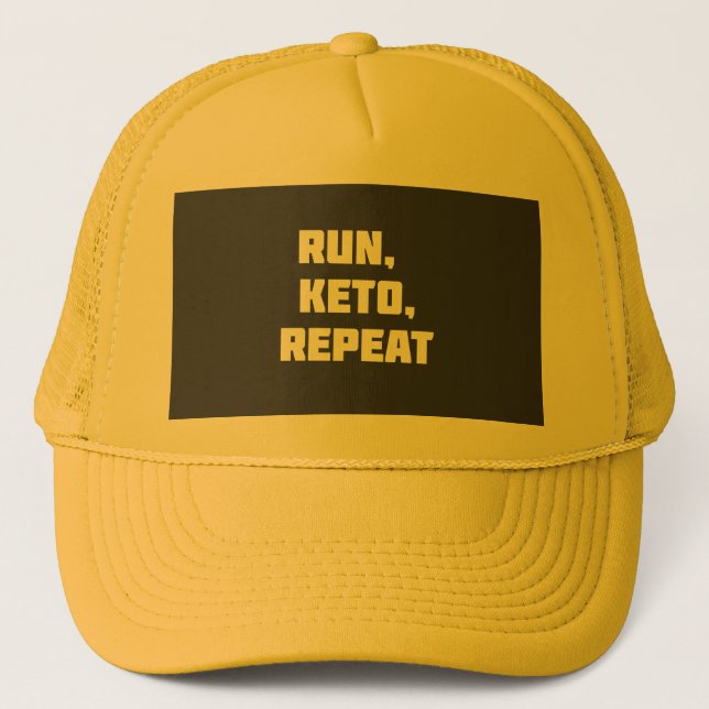Run, Keto, Repeat Hat (Front)