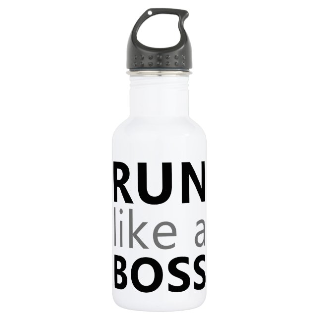 Run Like A Boss Water Bottle (Front)