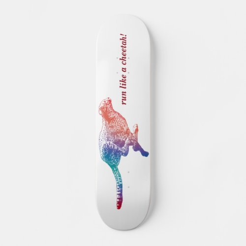 Run Like A Cheetah Skateboard Deck