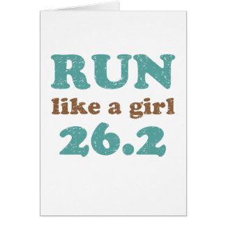 Run like a girl 26.2 cards