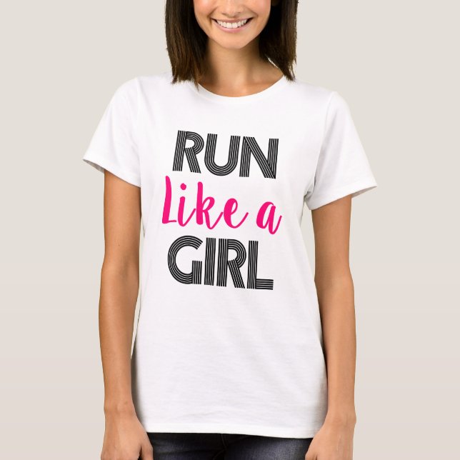 Run Like a Girl women's runner tank top (Front)