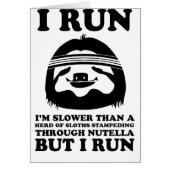 Run Like A Sloth Cards (Front)