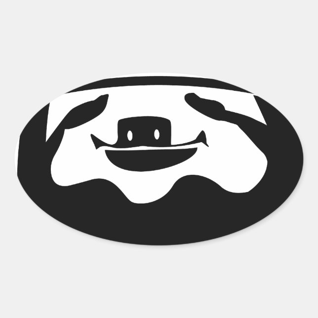 Run Like A Sloth Oval Sticker (Front)