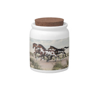Run Like the Wind - Galloping Horses Candy Jar