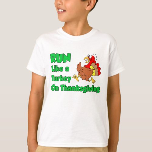 Run Like Turkey On Thanksgiving T_Shirt