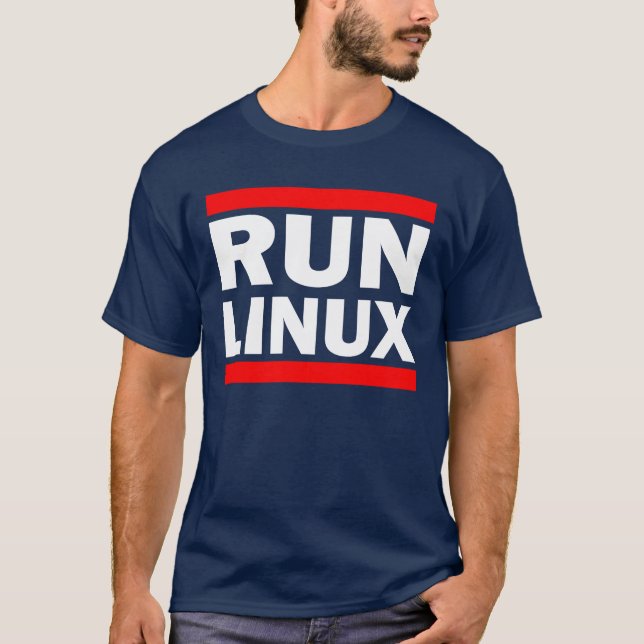 Run Linux Shirt - ghorr (Front)