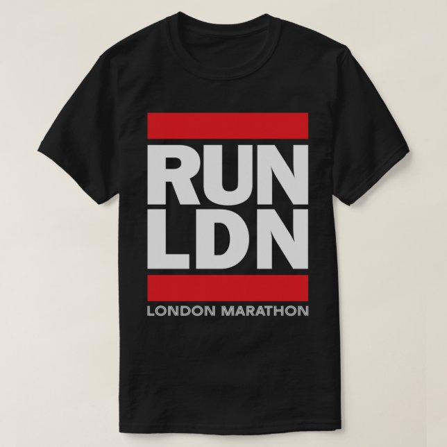 RUN LND - The London Marathon   T-Shirt (Design Front)