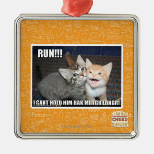 RUN!!! METAL ORNAMENT