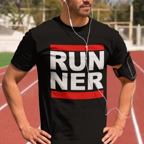 Run Ner Funny  Hip Hop Running Satire T_Shirt