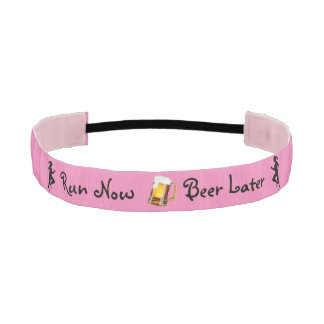 Run Now Beer Later Athletic Headband
