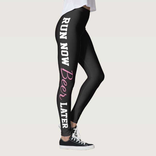 Run Now Beer Later Leggings (Right)