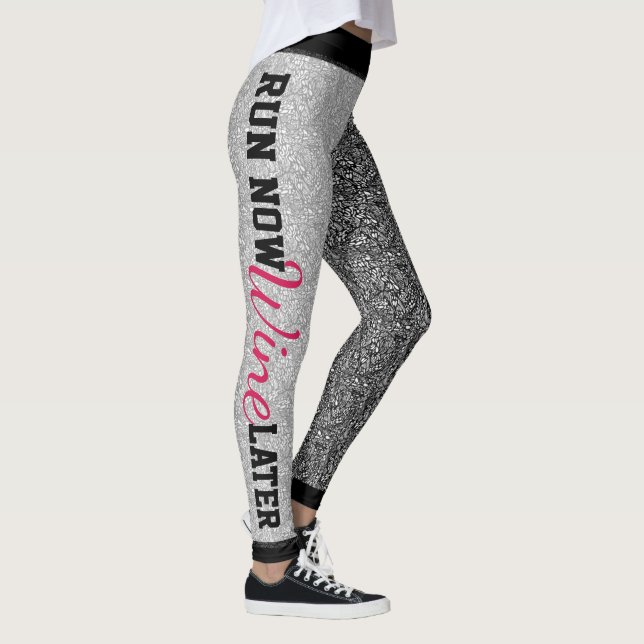 Run Now Wine Later Leggings (Right)