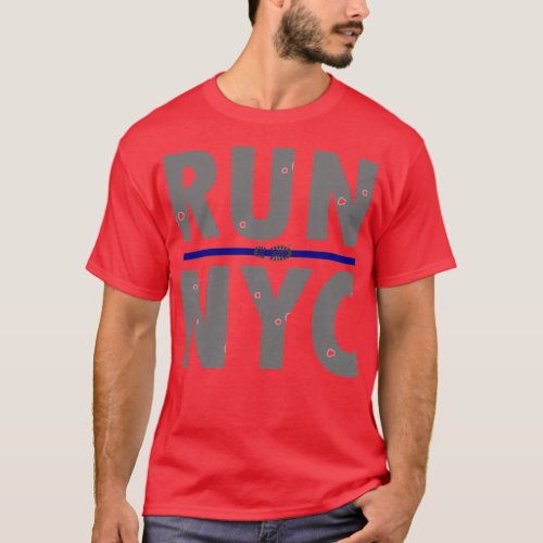 RUN NYC New York City Runners Marathon T_Shirt