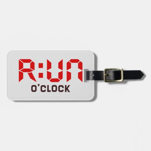 RUN OClock Luggage Tag