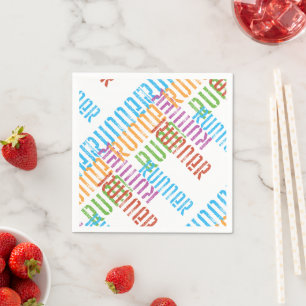 Run Off Variety - Colorful Runner Paper Napkins