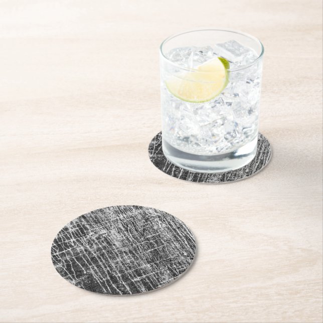 run off walls  round paper coaster (Insitu)